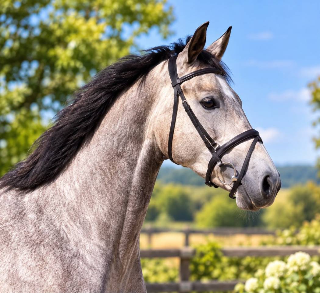 &Agrave; VENDRE &ndash; MAGNIFIQUE JUMENT GRISE DE 3 ANS, AVEC DU CH