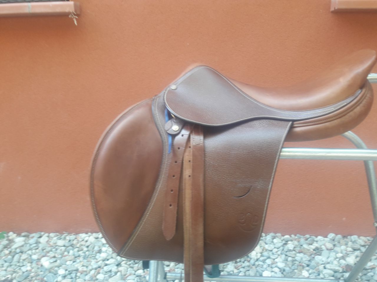 Étriers En Cuir Bruno Delgrange - Taille 135/54 (Bon état D'usage)
