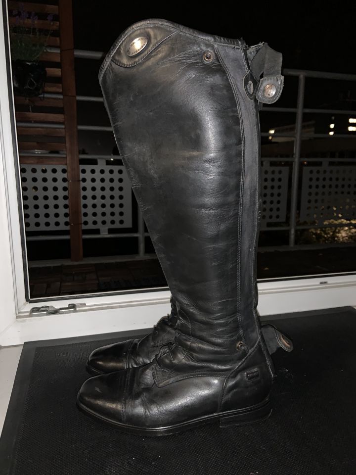 Bottes Hautes Femme | Cuir Végan Avec Boucles | Idéales Pour Un Look S - Klencia Mode