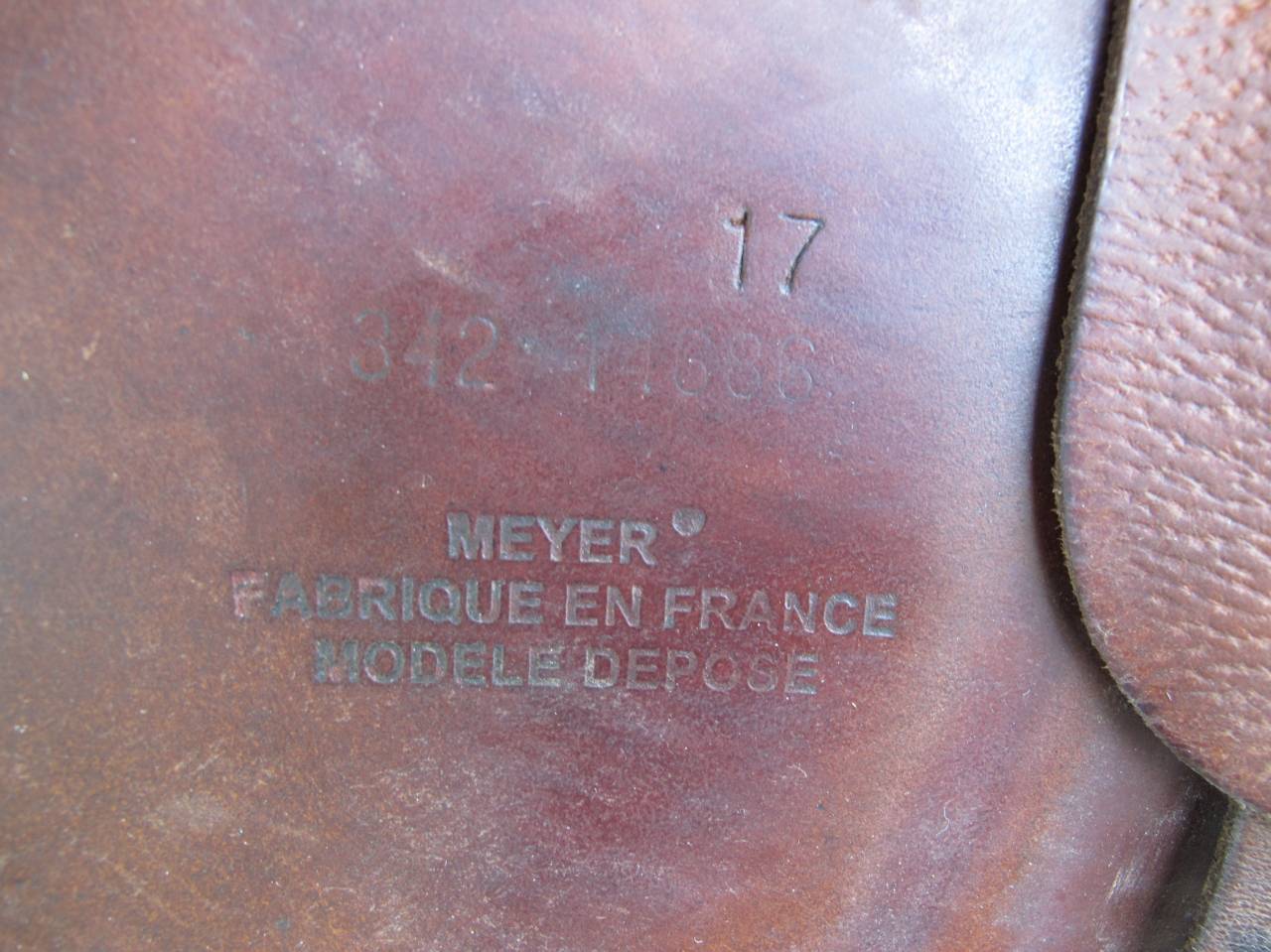 Selle Modèle Mistral Meyer Selles Creuse 17 Quartiers 4 - Réf. 686