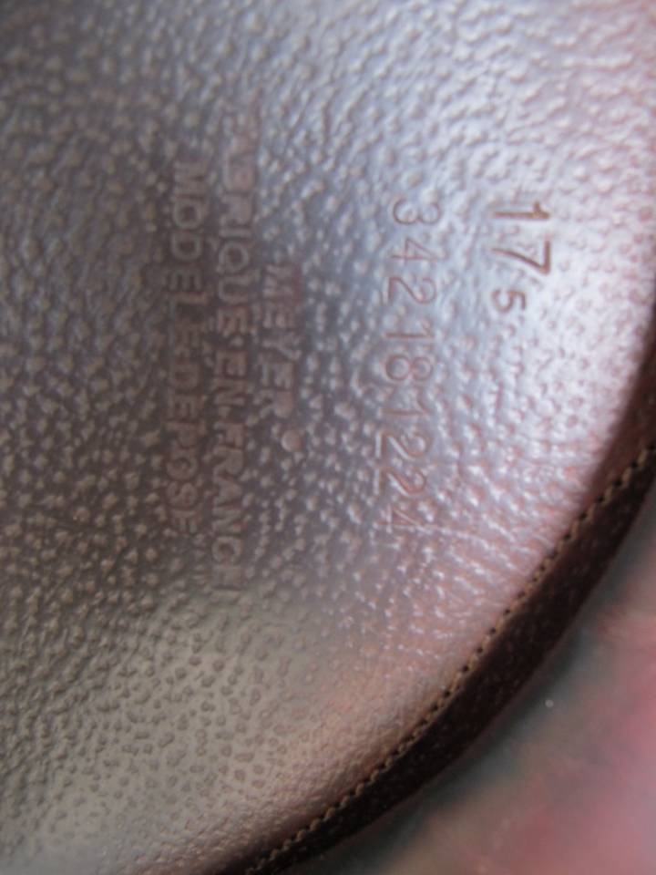 Selle Modèle Mistral Meyer Selles Creuse 17,5 Q4 - Réf. 1224