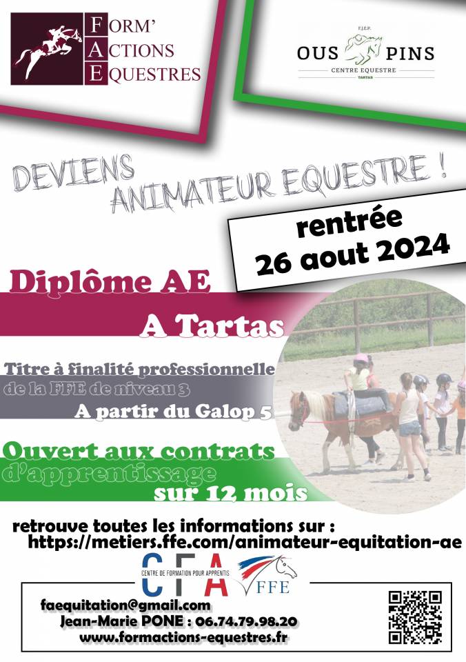 Se former dans les Landes avec Form'Actions Equestre !