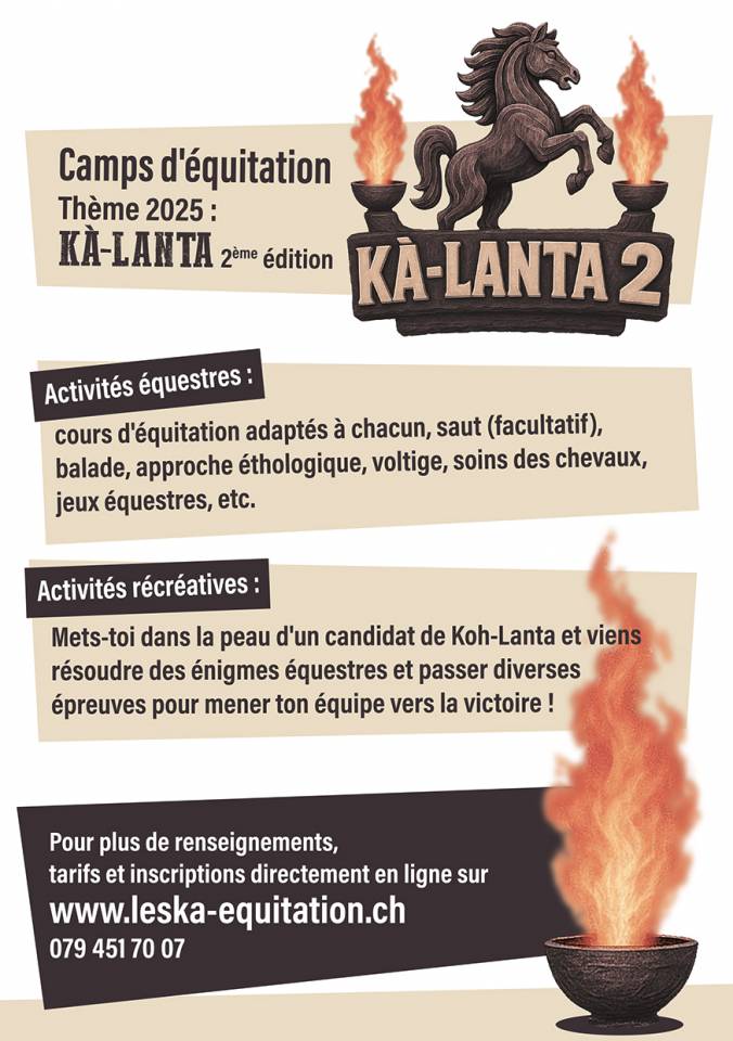 Camps d'équitation Automne 2025