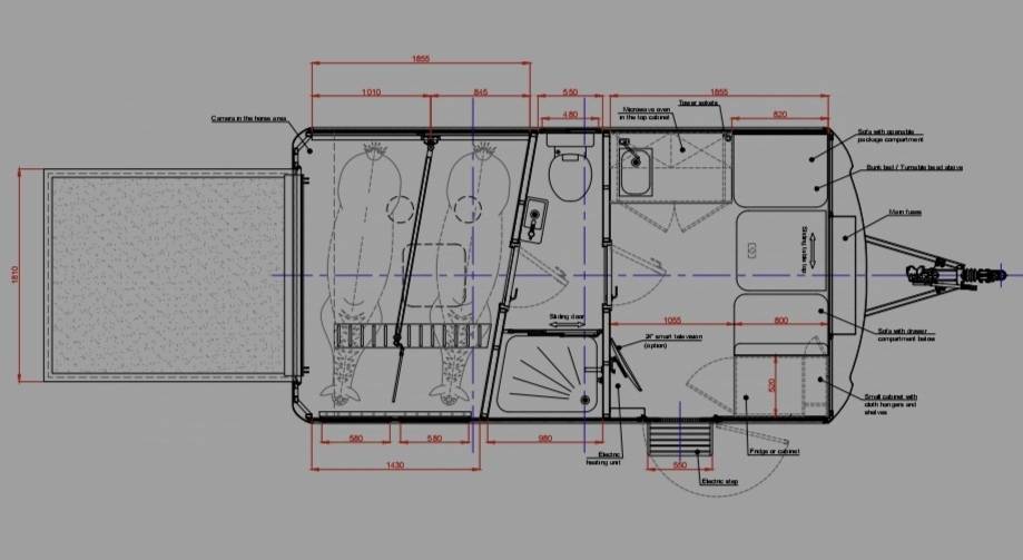 Van 2 - 3 chevaux homecar 3t5