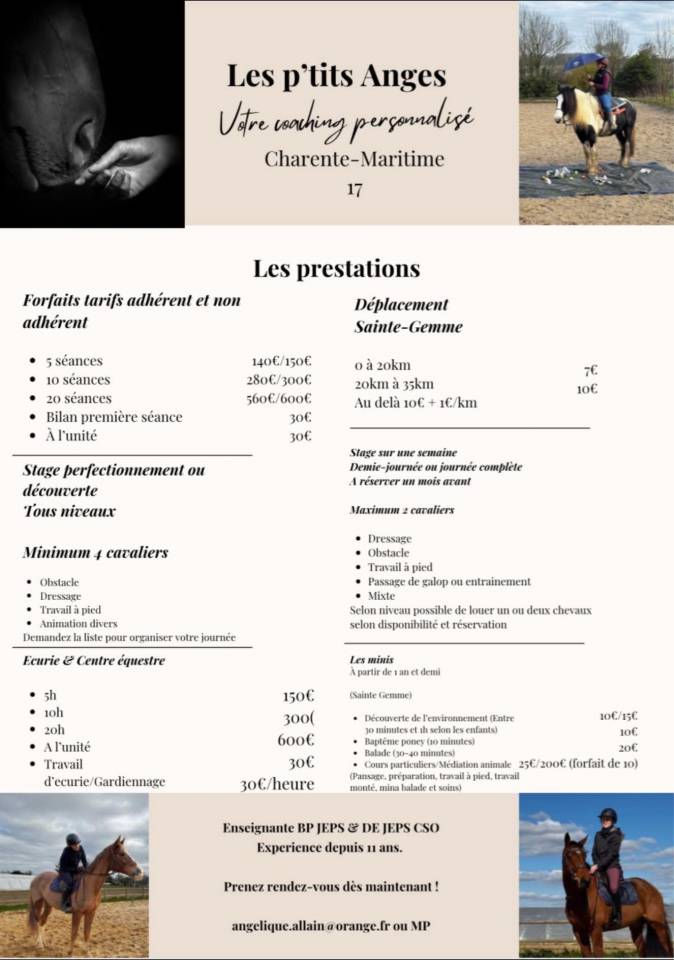 Enseignante d’équitation indépendante 
