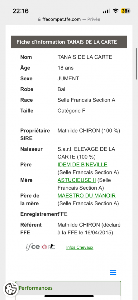 Vente jument 
