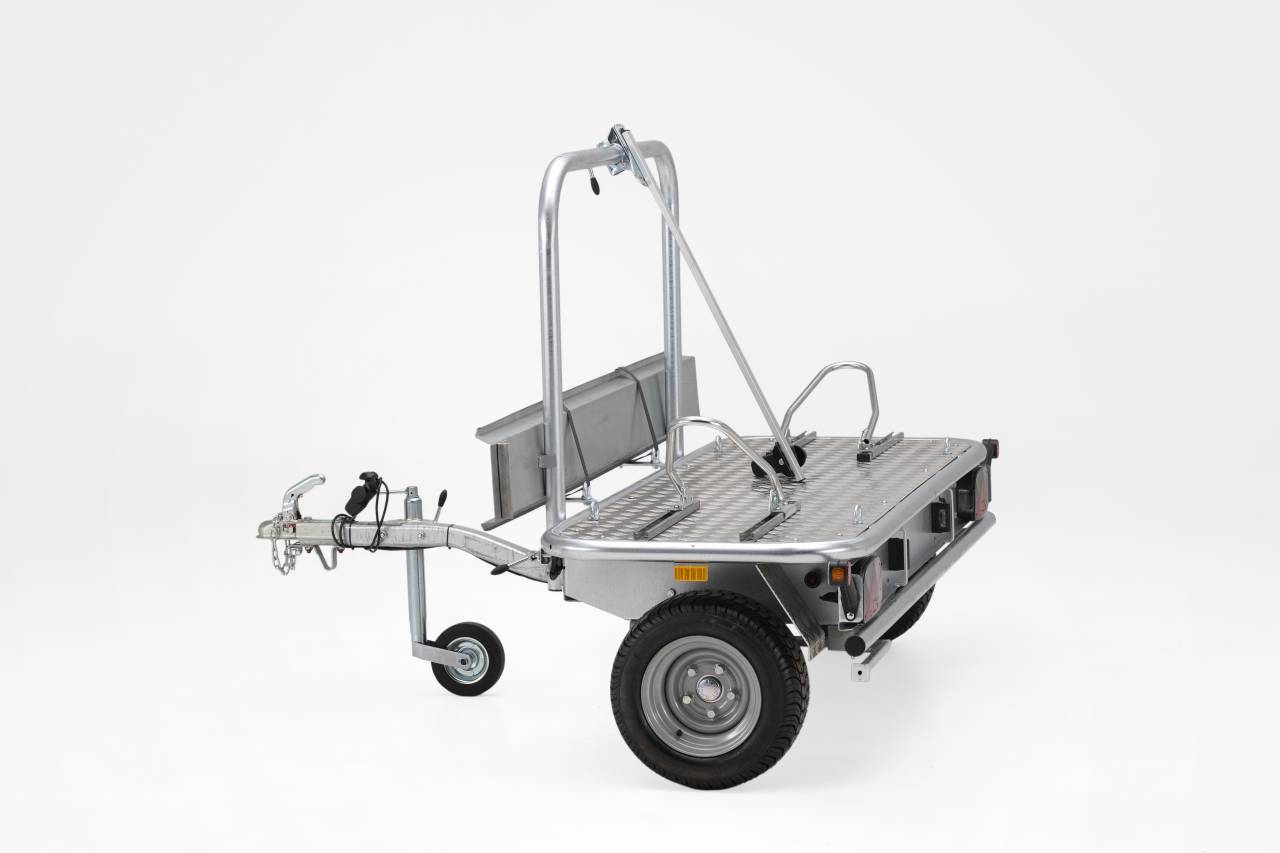 REMORQUE PORTE MOTO TRANSVERSALE - DEBON - NEUVE