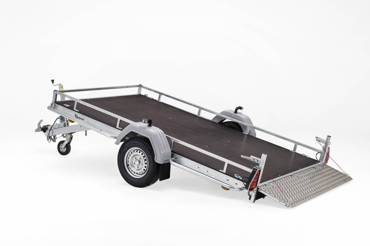 REMORQUE PLATEAU BASCULANT FREINEE - DEBON - NEUVE