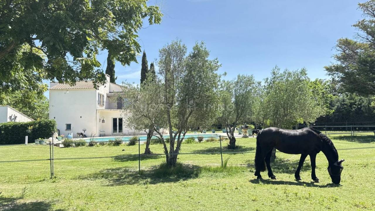 Propri&eacute;t&eacute; &eacute;questre de charme en campagne de Beaucaire