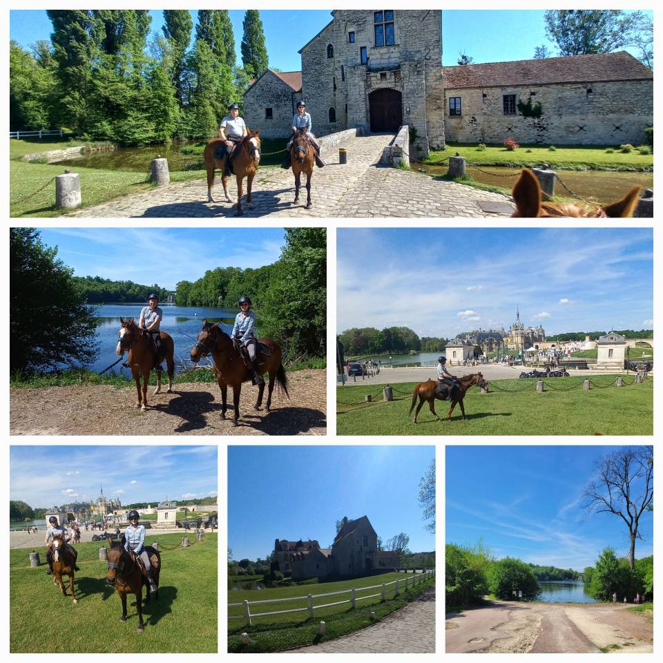 A cheval en for&ecirc;t de Chantilly-Ermenonville