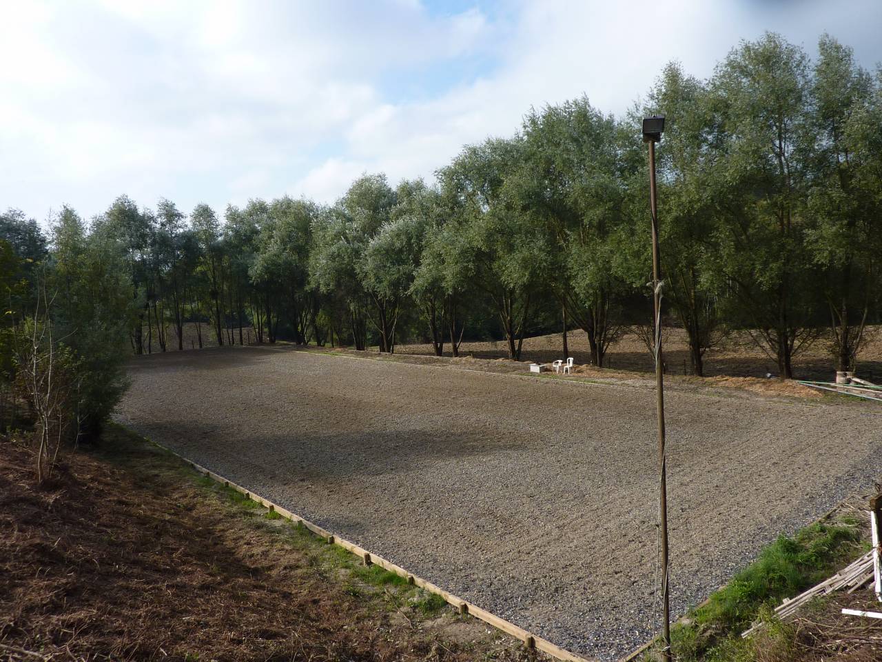 2 places en pension box terrasse