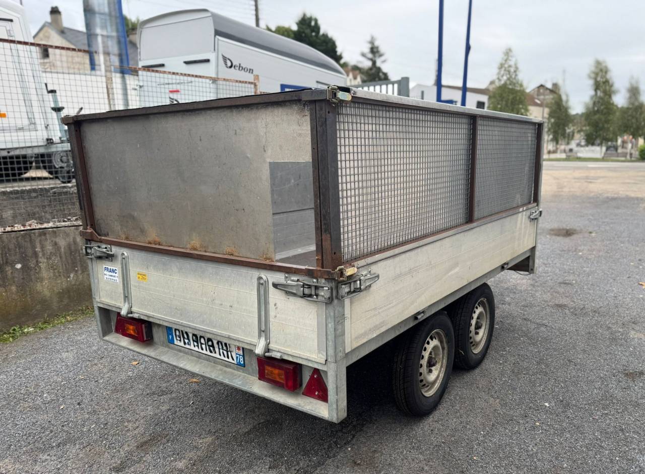 Remorque DEFICO –  250x150x92 – PTAC 975kg – Basculante