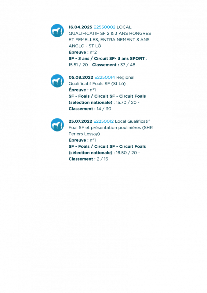 Selle Francais - 3 ans - Bai fonce Hongre - 160 cm