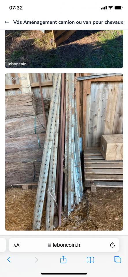 Vds emménagement camion chevaux 