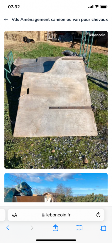 Vds emménagement camion chevaux 