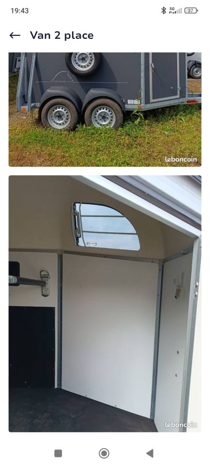 A vendre van duo bockmann servie 1 fois