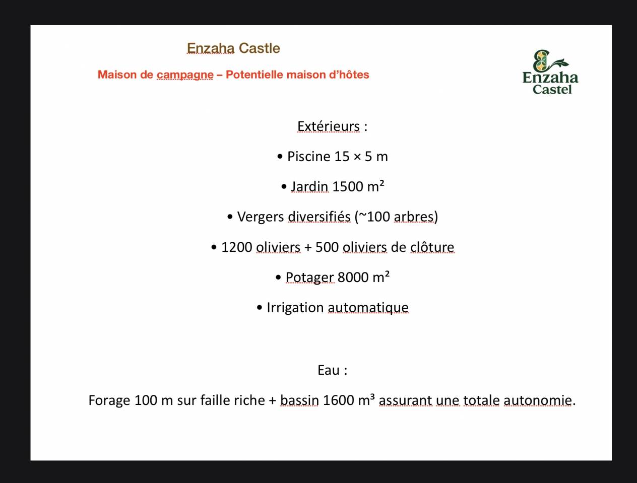 Maison de campagne – Potentielle maison d’hôtes