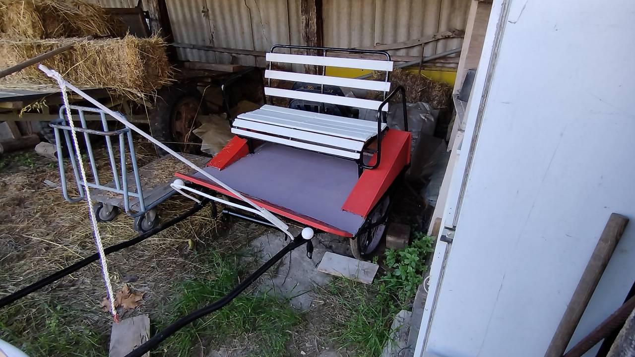 Carriole pour poneys ou chevaux 