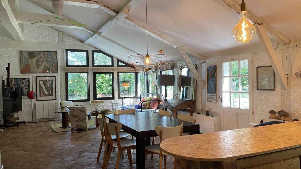 Maison dans la f&ocirc;ret proche oc&eacute;an 4 a 6 cavaliers