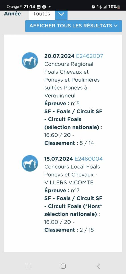 Jument Selle Français par Cooper- Diamant 