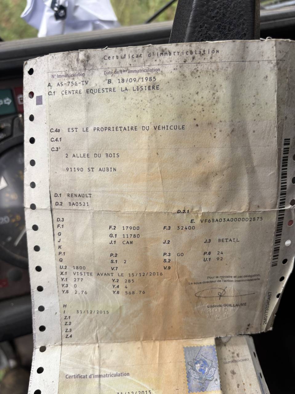 Vend pl 8 chevaux renaullt