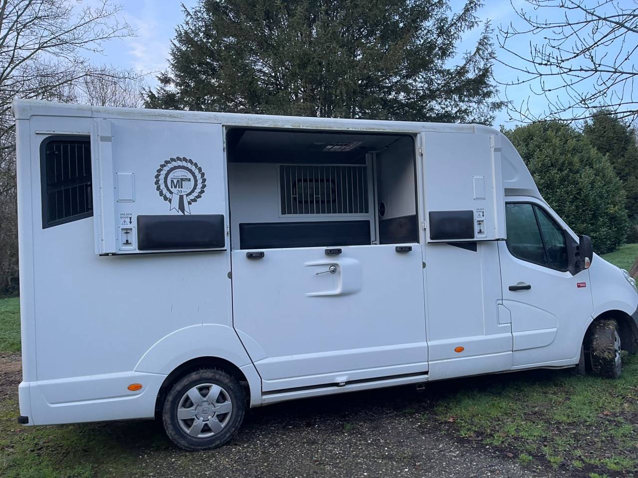 Camion VL Renault Master 2 places chevaux  