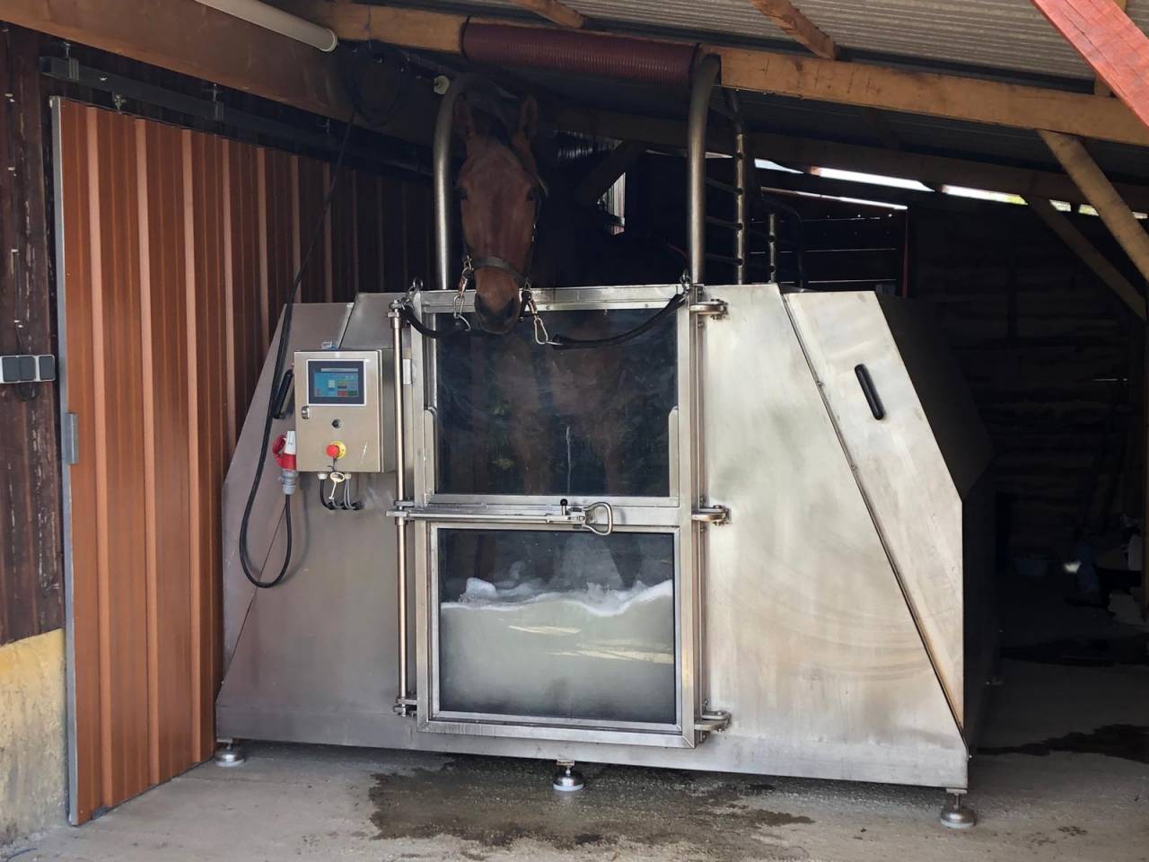 Propose pension chevaux au repos / baln&eacute;oth&eacute;rapie