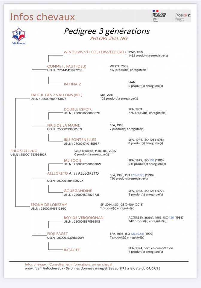 Poulain M&acirc;le 2025