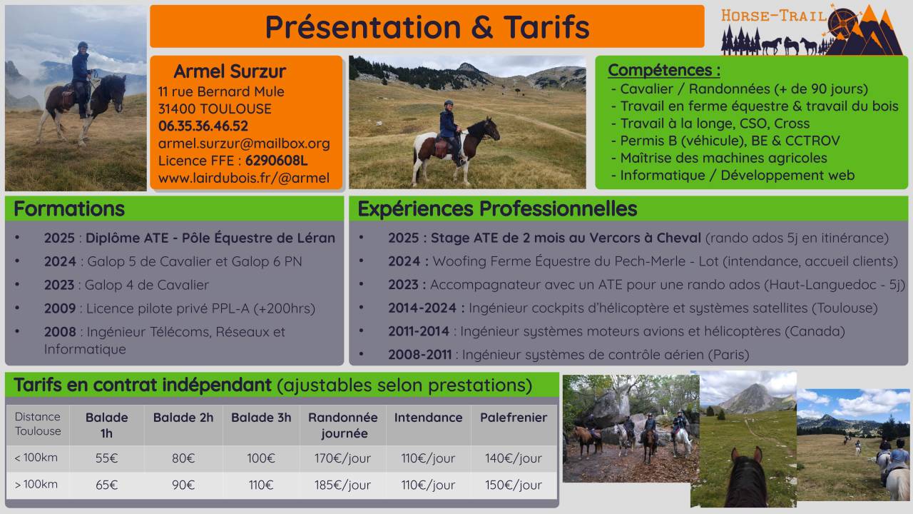 Accompagnateur de Tourisme Equestre