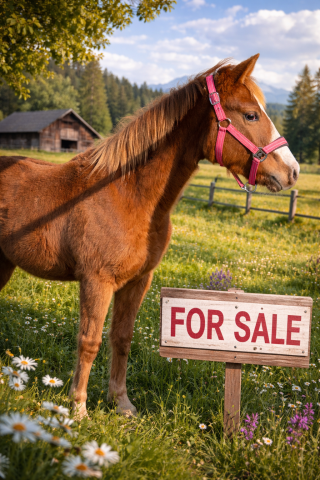 Pouliche de performance overo