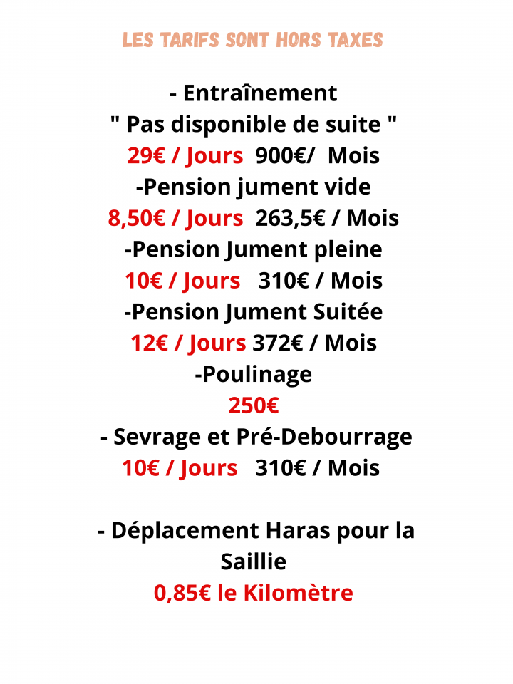 Pension Poulini&egrave;res TR / PS / Sevrage + Pr&eacute;-D&eacute;bourrage 