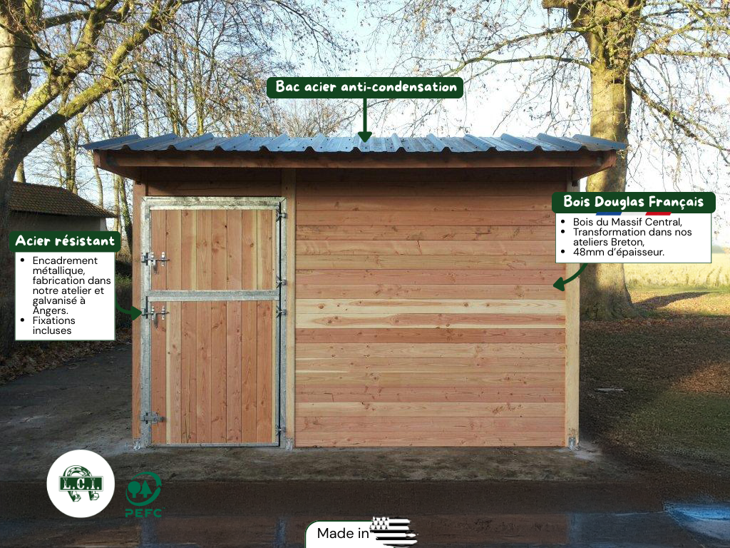 Box Club en bois Douglas