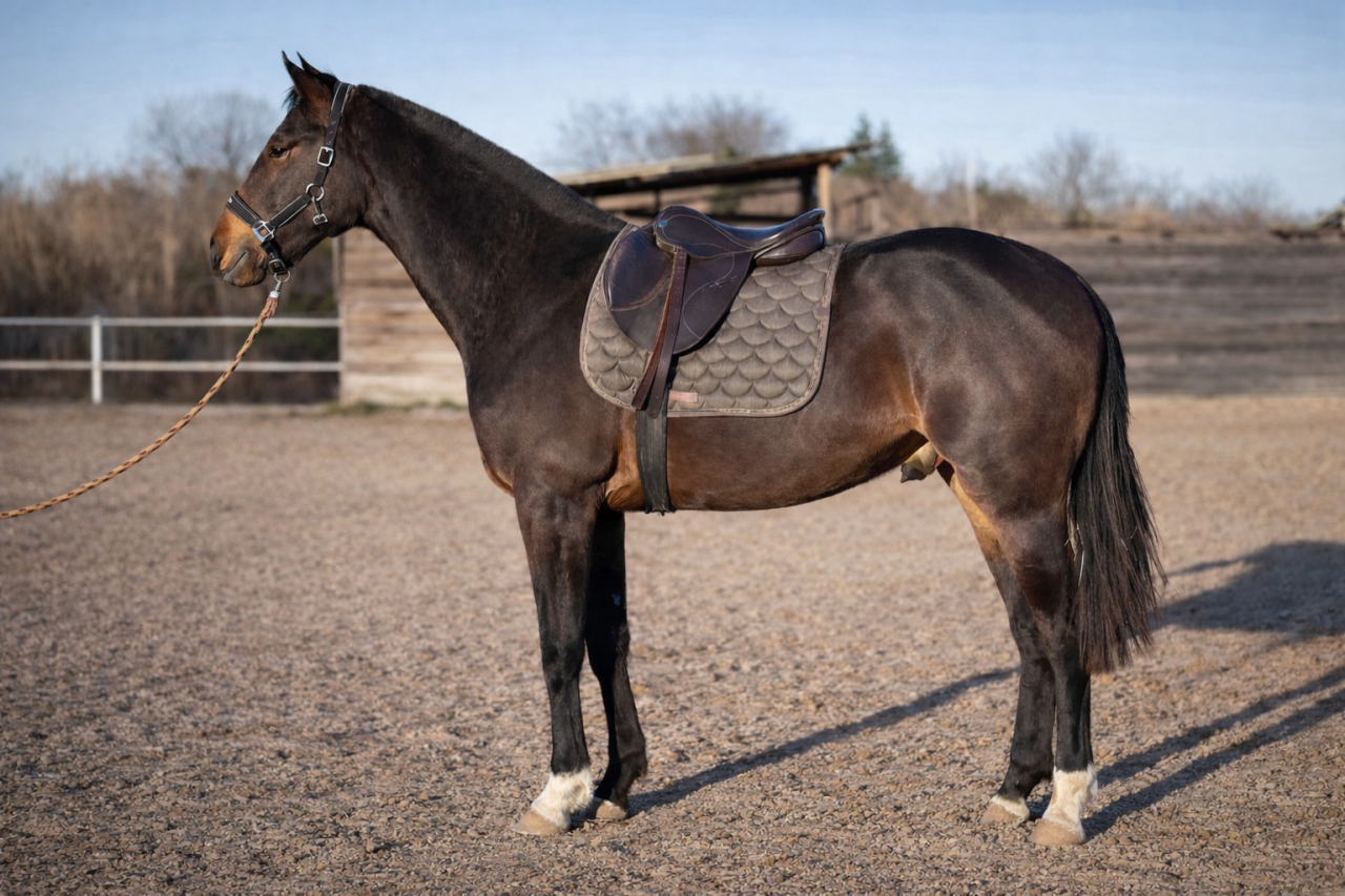 AV Hongre 2 ans g&eacute;n&eacute;tique sport