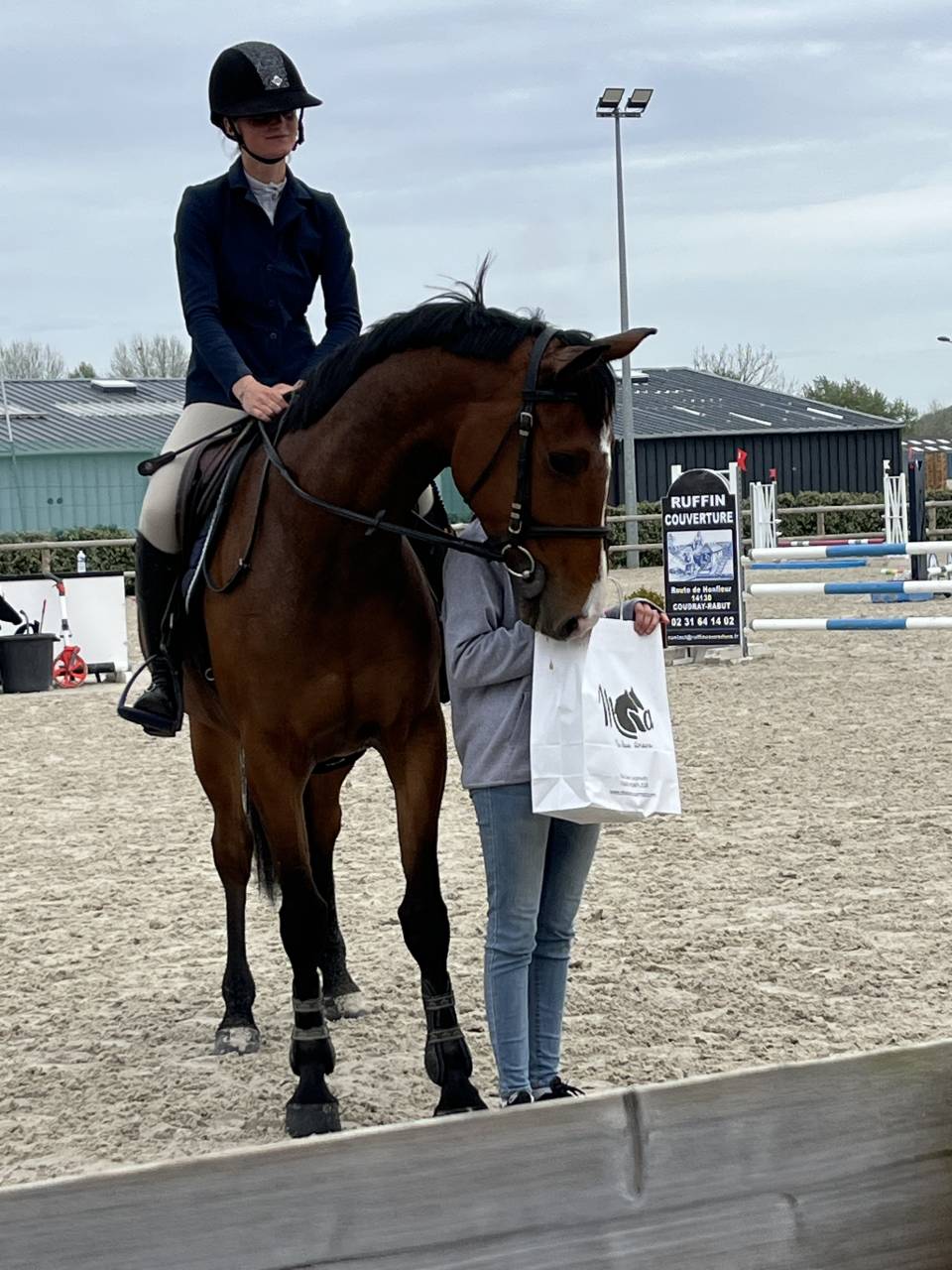 cavalier en formation Galop 7