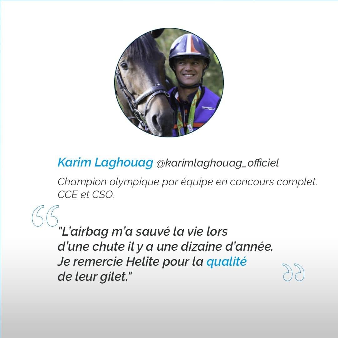 Témoignage de Karim Laghouag au sujet de l’airbag Hélite © karimlaghouag_officiel & hélite official