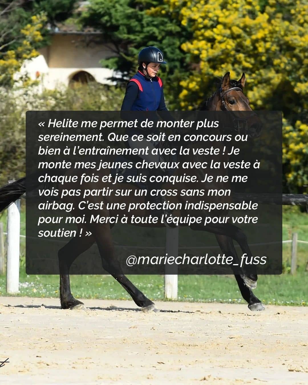 Retour d’expérience avec le gilet airbag d’équitation de la marque Hélite © helite.official & mariecharlotte_fuss